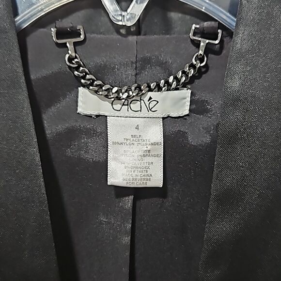 Cache Pantsuit Navy Blue Filigree Pattern - Picture 3 of 8